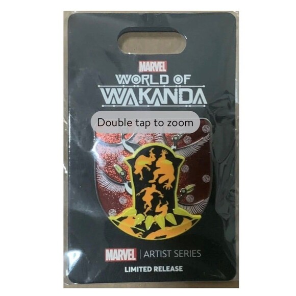 Disney Pin Marvel Artist Series Black Panther Silhouette and Birds - Picture 4 of 4